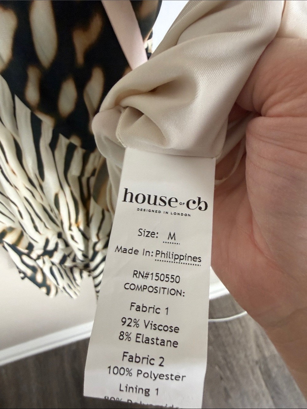 House of CB Elsa Animal Print Slinky Jersey Mini Dress - Picture 9 of 10
